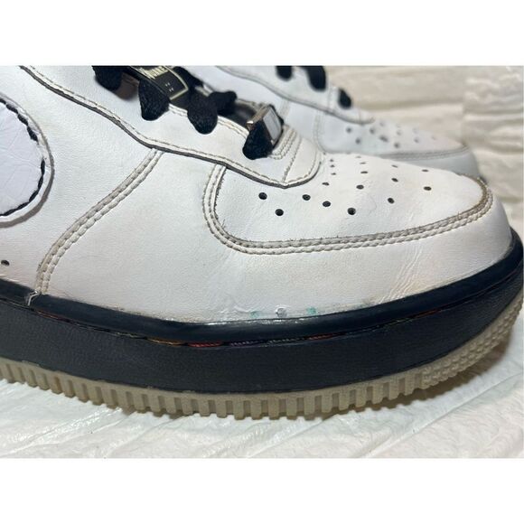 NIKE AIR FORCE 1 XXV Low '07 Shoes PATTERSON SQUARE GARDEN White Black - Picture 5 of 11